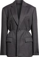 Alexander Wang Oversize Wool Gabardine Blazer