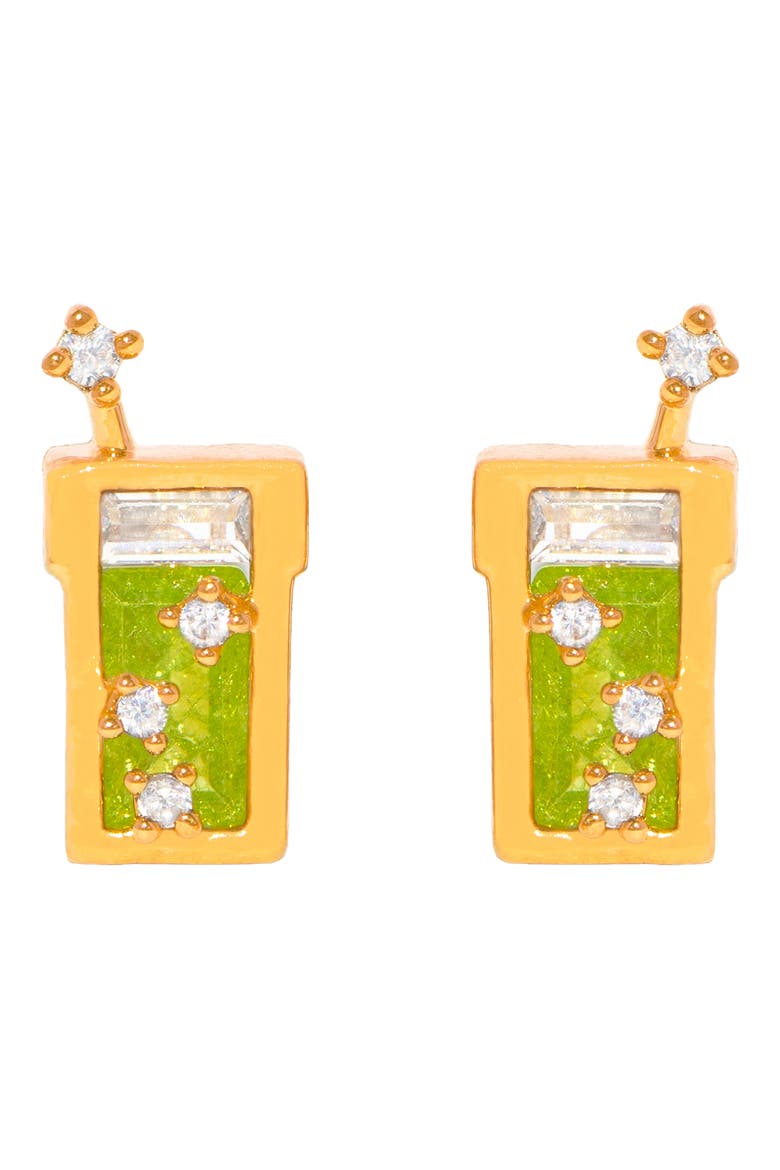 Matcha Stud Earrings, Main, color, GOLD