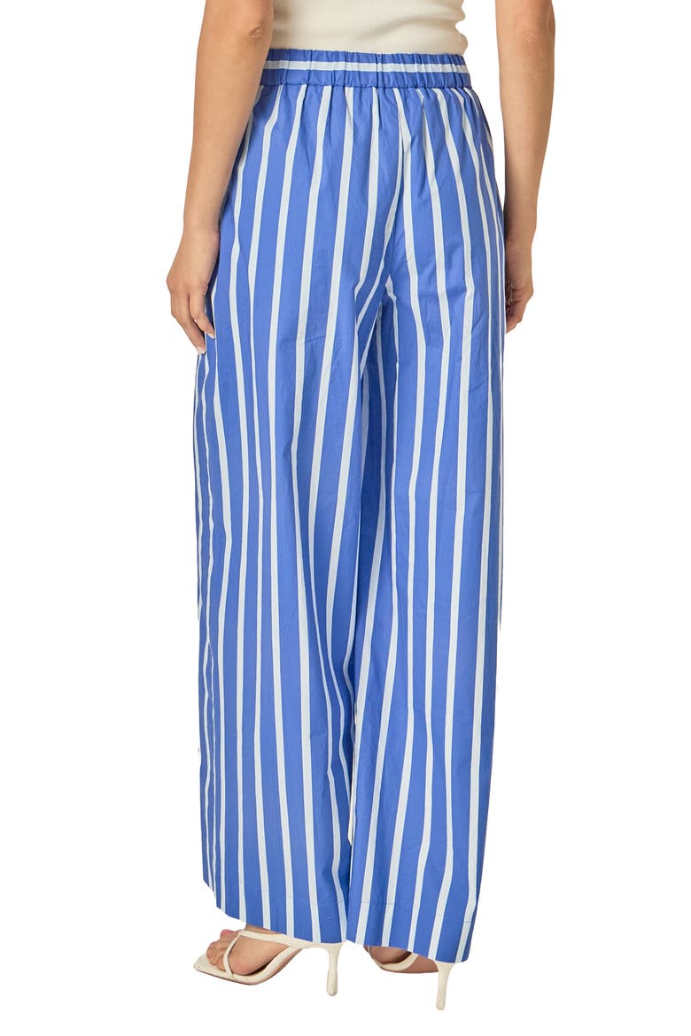 Stripe Wide Leg Pants, Alternate, color, NAVY/ BLUE