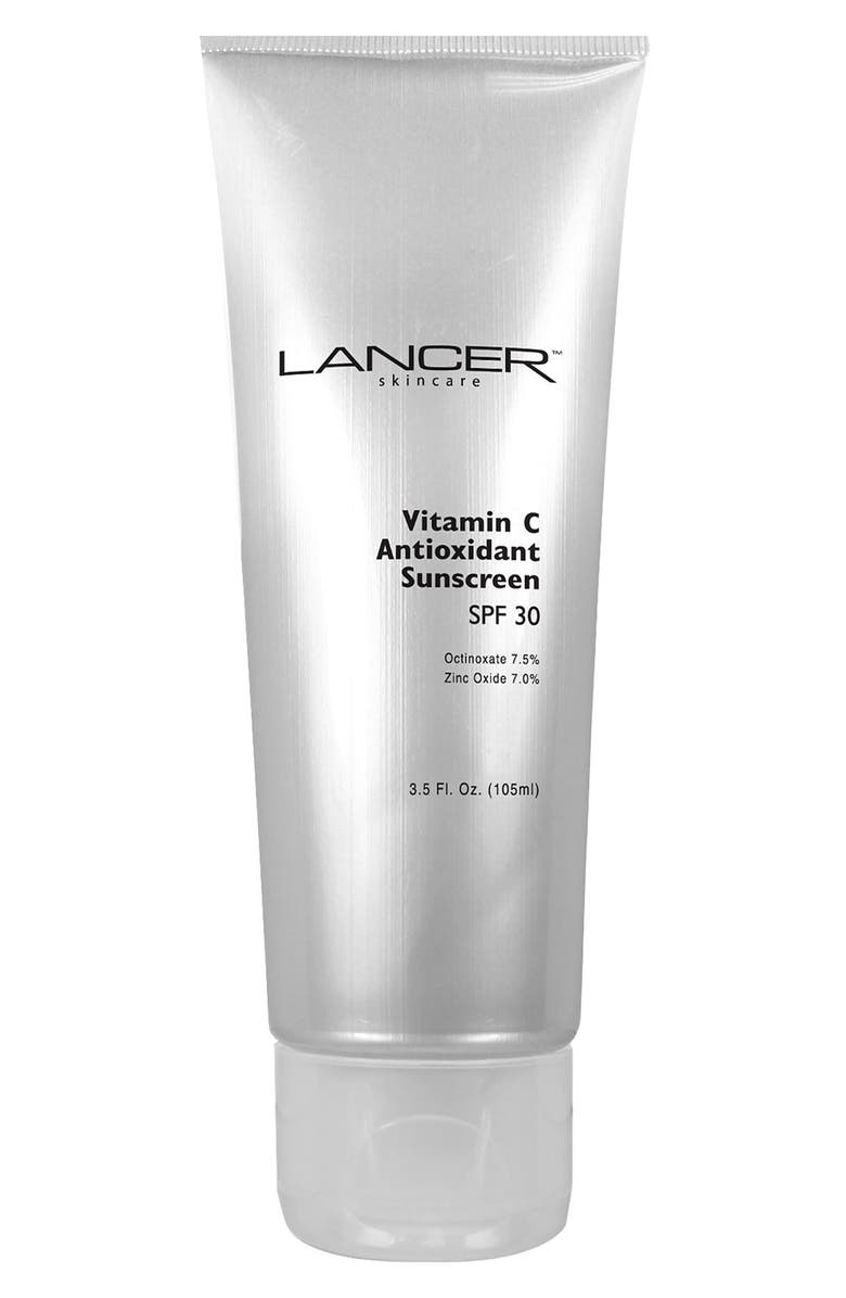 LANCER Skincare Vitamin C Antioxidant Sunscreen SPF 30, Main, color, 