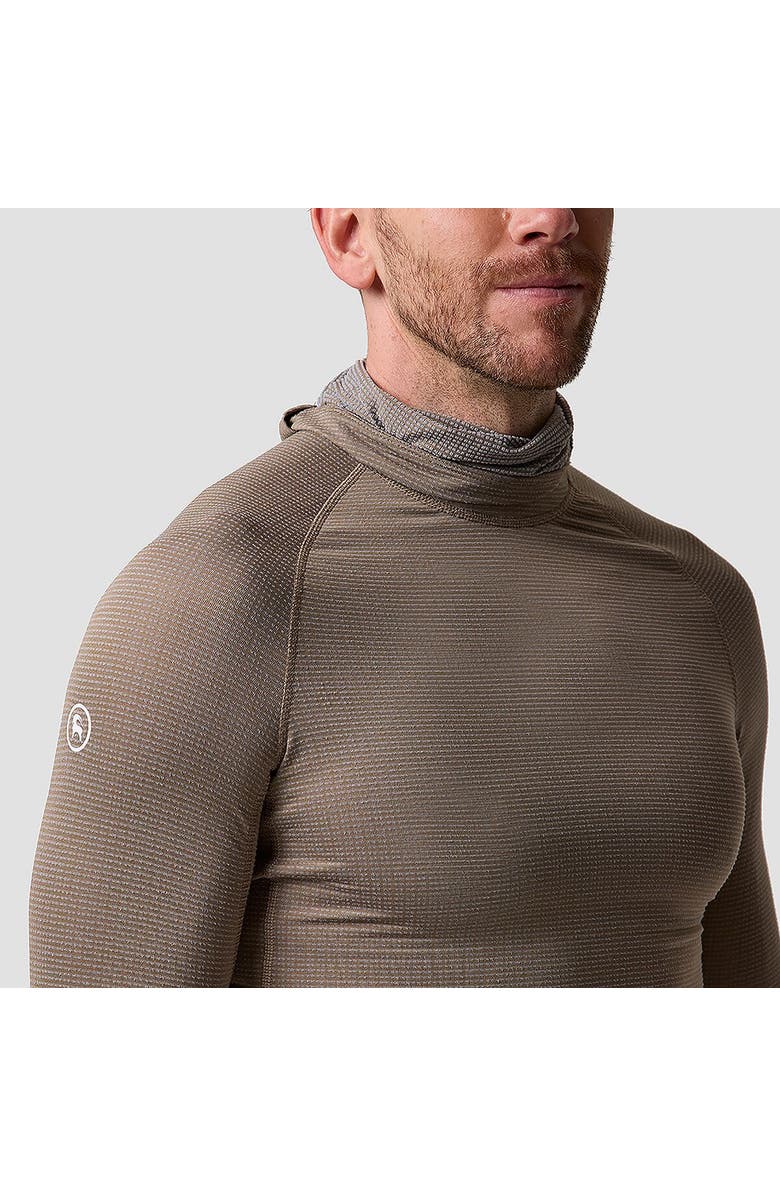 Backcountry Pines Micrrid Ultra-Lt Baselayer Balaclava Top - Men's, Alternate, color, Fallen Rock