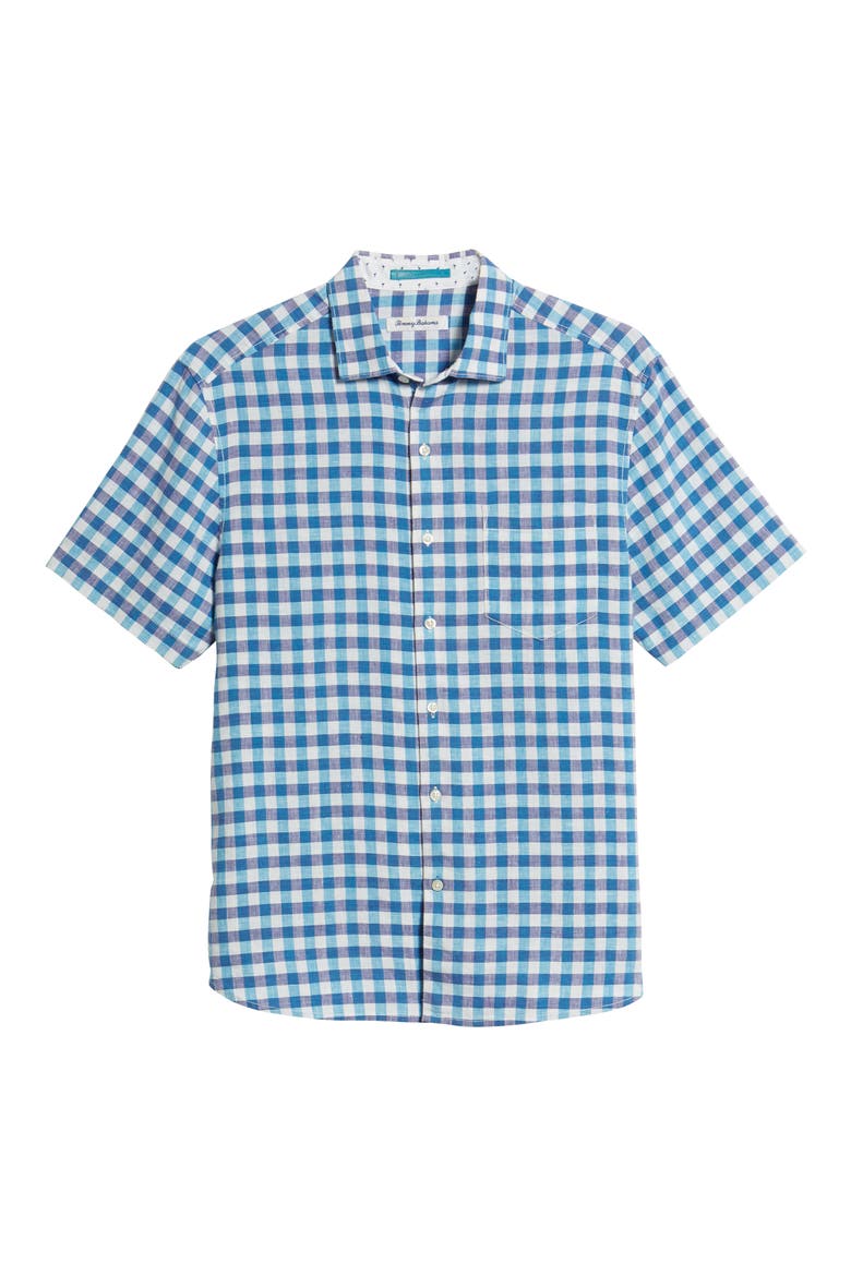 St Lucia Fronds Silk Camp Shirt, Alternate, color, MINT MOJITO