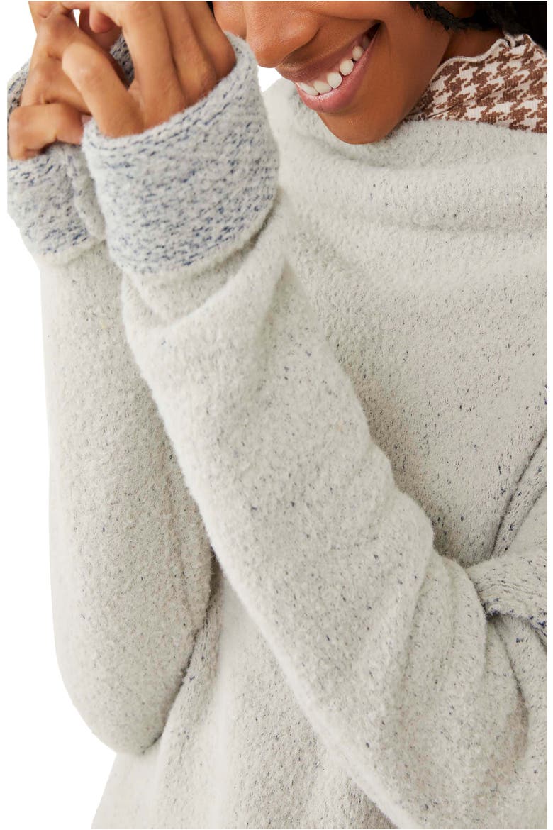 San Vincent Funnel Neck Sweater, Alternate, color, SILVER SAPPHIRE