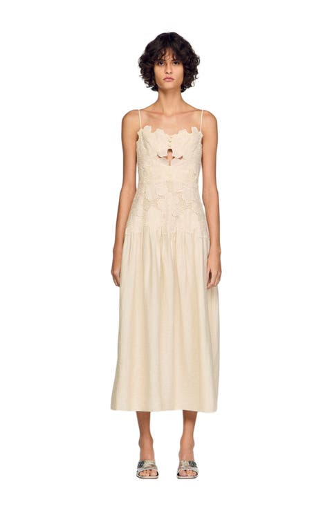 Guipure maxi dress