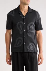 JASON WU Paisley Embroidered Camp Shirt
