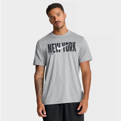 Men's Nike Heather Gray New York Yankees Swoosh Legend Dri-FIT T-Shirt
