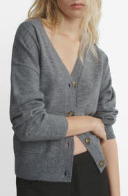 MANGO V-Neck Cardigan