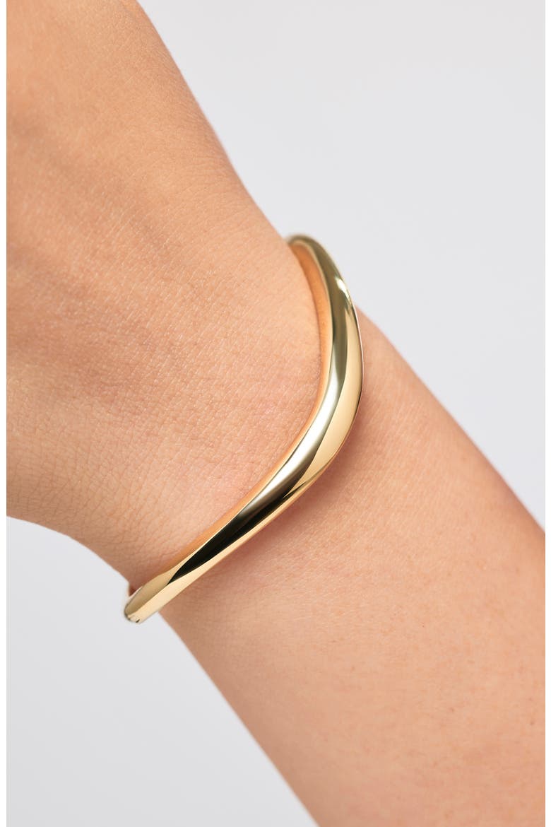 Talia Bangle Bracelet, Alternate, color, GOLD