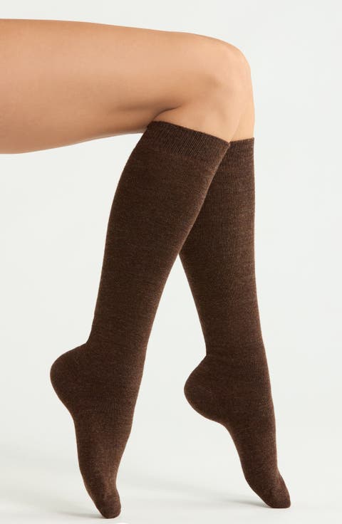 Assorted 2-Pack Merino Wool Blend Knee High Socks
