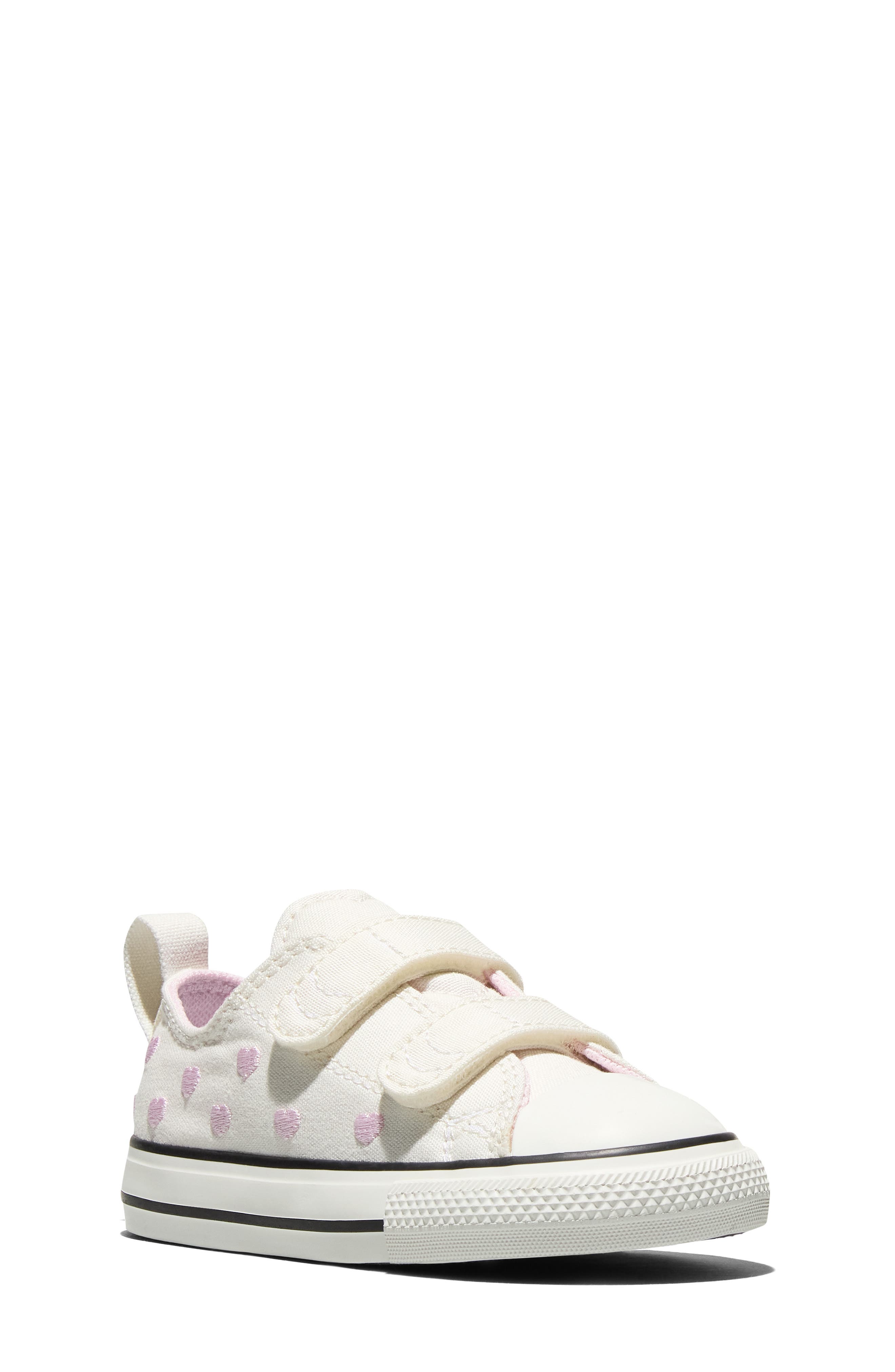 Converse Kids
 Chuck Taylor<sup
®</sup
 All Star<sup
®</sup
 2V Sneaker, Main, color, Vintage White/ New Found Bloom