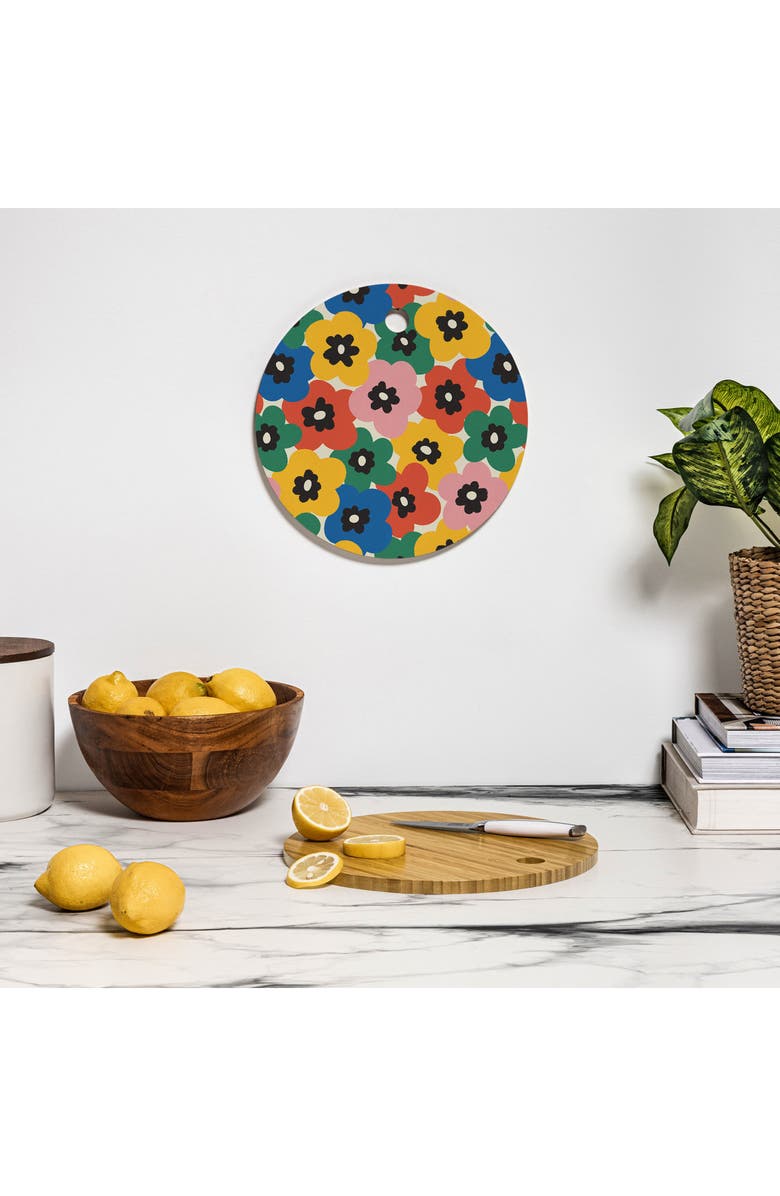 Deny Designs Summer Garden Cutting Board, Alternate, color, 