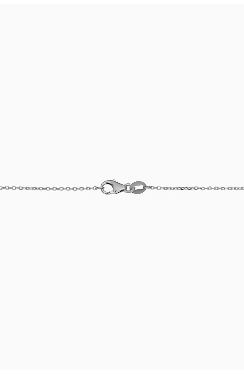 Oradina 10K Gold Brooklyn Bar Necklace, Alternate, color, White Gold
