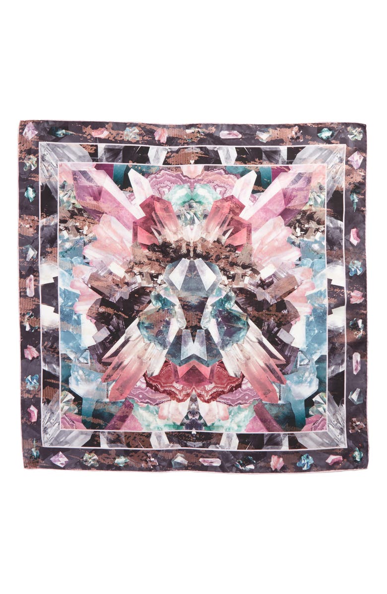 Ted Baker London Mirrored Minerals Silk Scarf, Alternate, color,