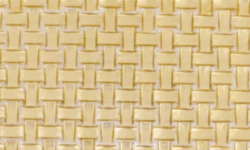 Vietri Rufolo Glass Basketweave Serving Tray In Gold