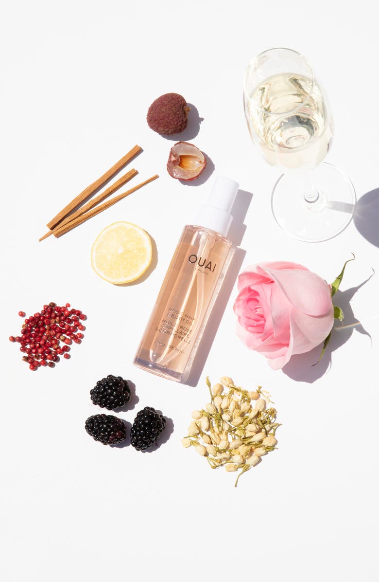 OUAI Rose Hair & Body Oil, Alternate, color,