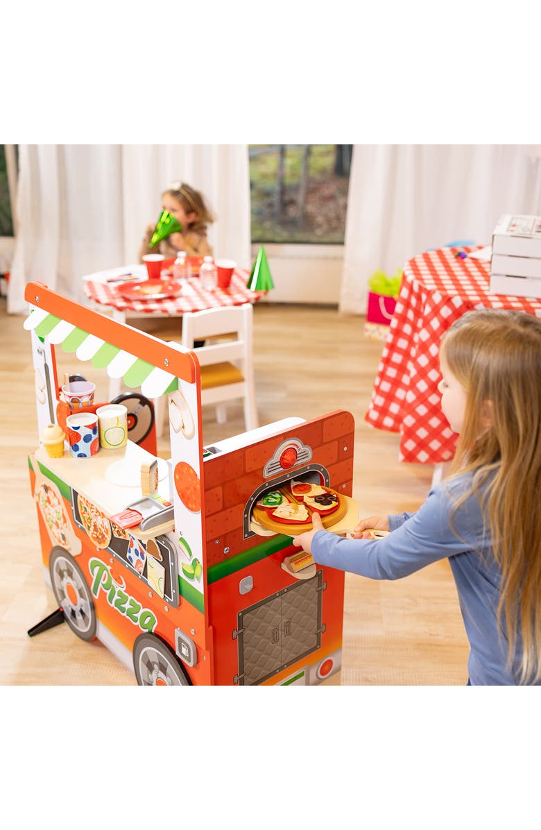 Melissa & Doug Pizza Food Truck Playset, Alternate, color, Multi