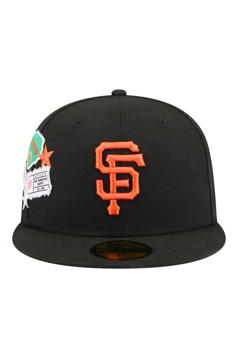 Men's New Era  Black San Francisco Giants City Patch 59FIFTY Fitted Hat, Alternate, color, Black