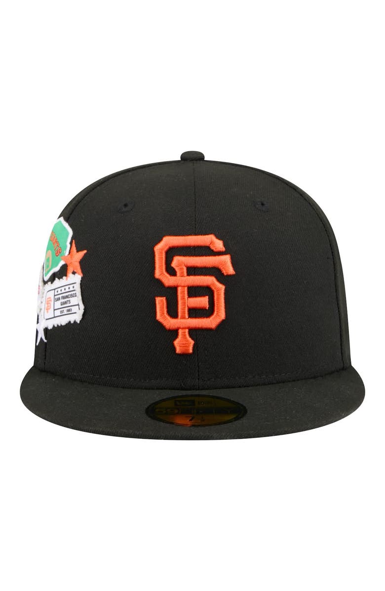 New Era Men's New Era Black San Francisco Giants City Patch 59FIFTY Fitted Hat, Alternate, color, Black