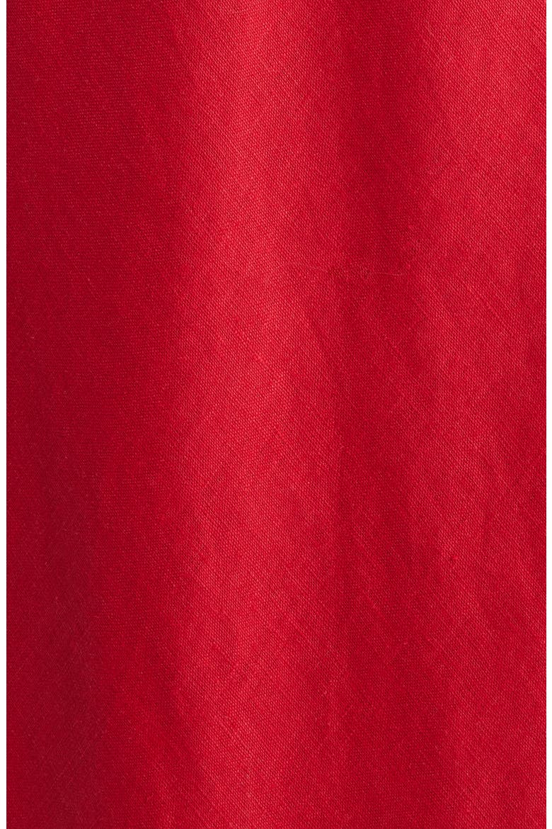 Lydie Linen Maxi Dress, Alternate, color, RED