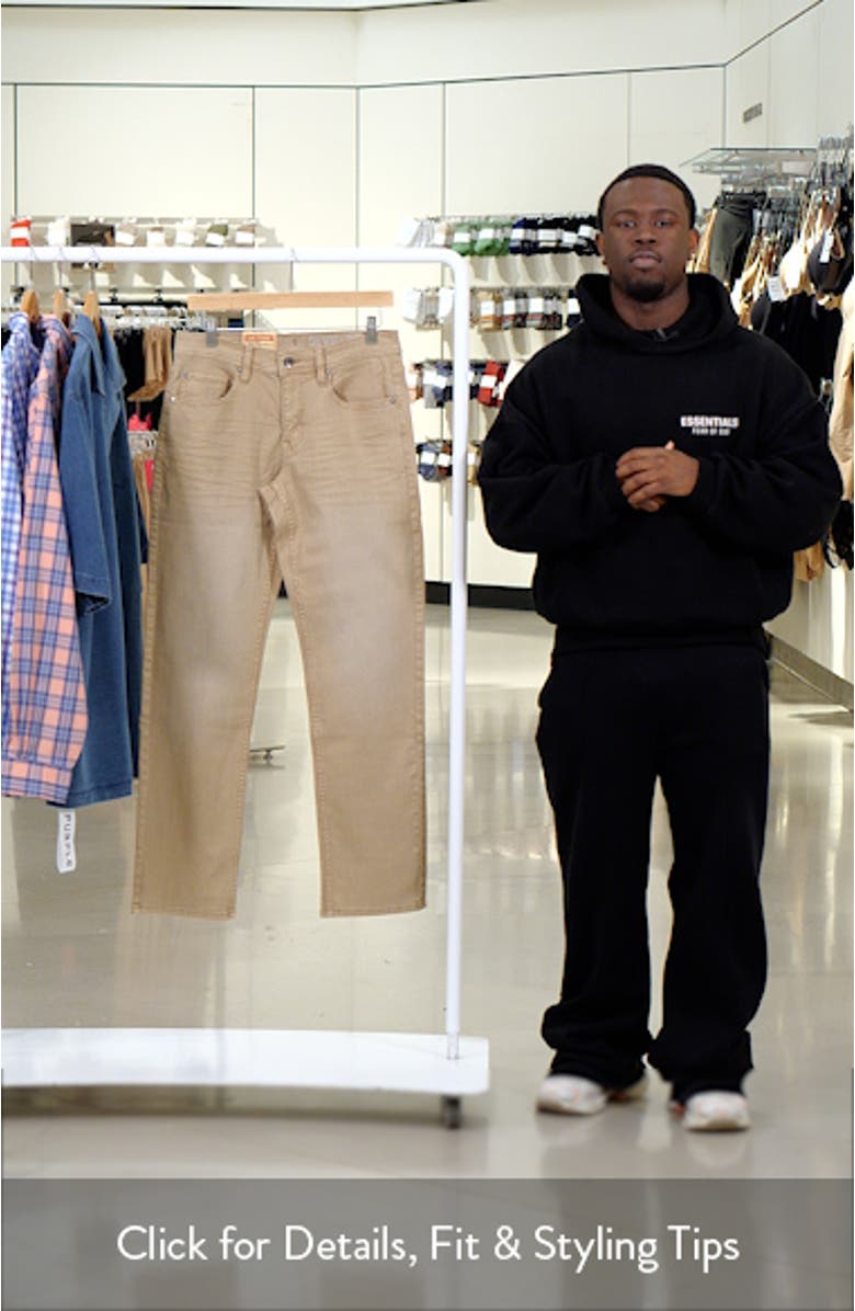 Slim Straight Leg Jeans, sales video thumbnail