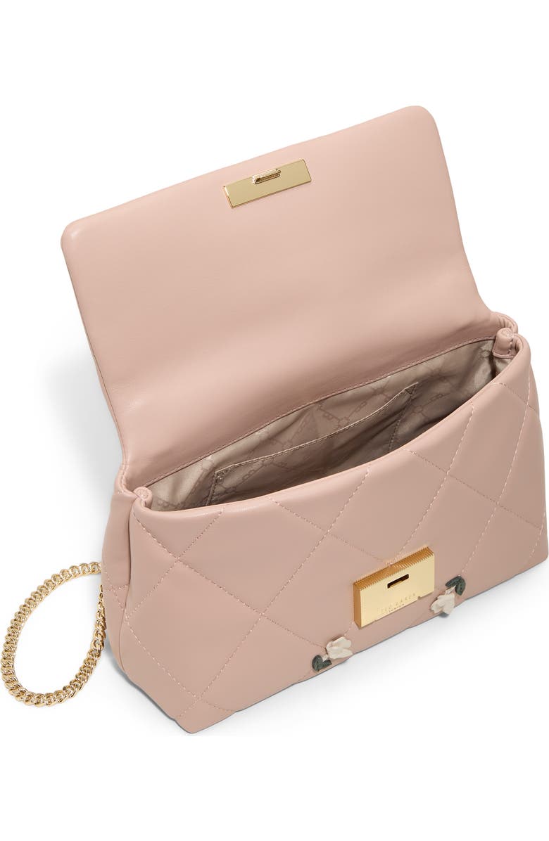 Ted Baker Lisa Marie Quilted Crossbody Bag, Alternate, color, Medium Pink