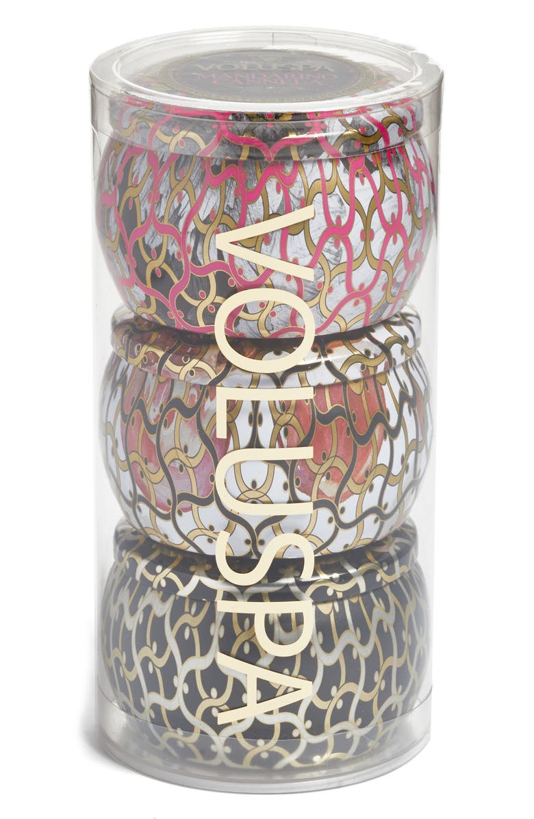Voluspa Maison Noir Mini Tin Candle Set, Alternate, color,