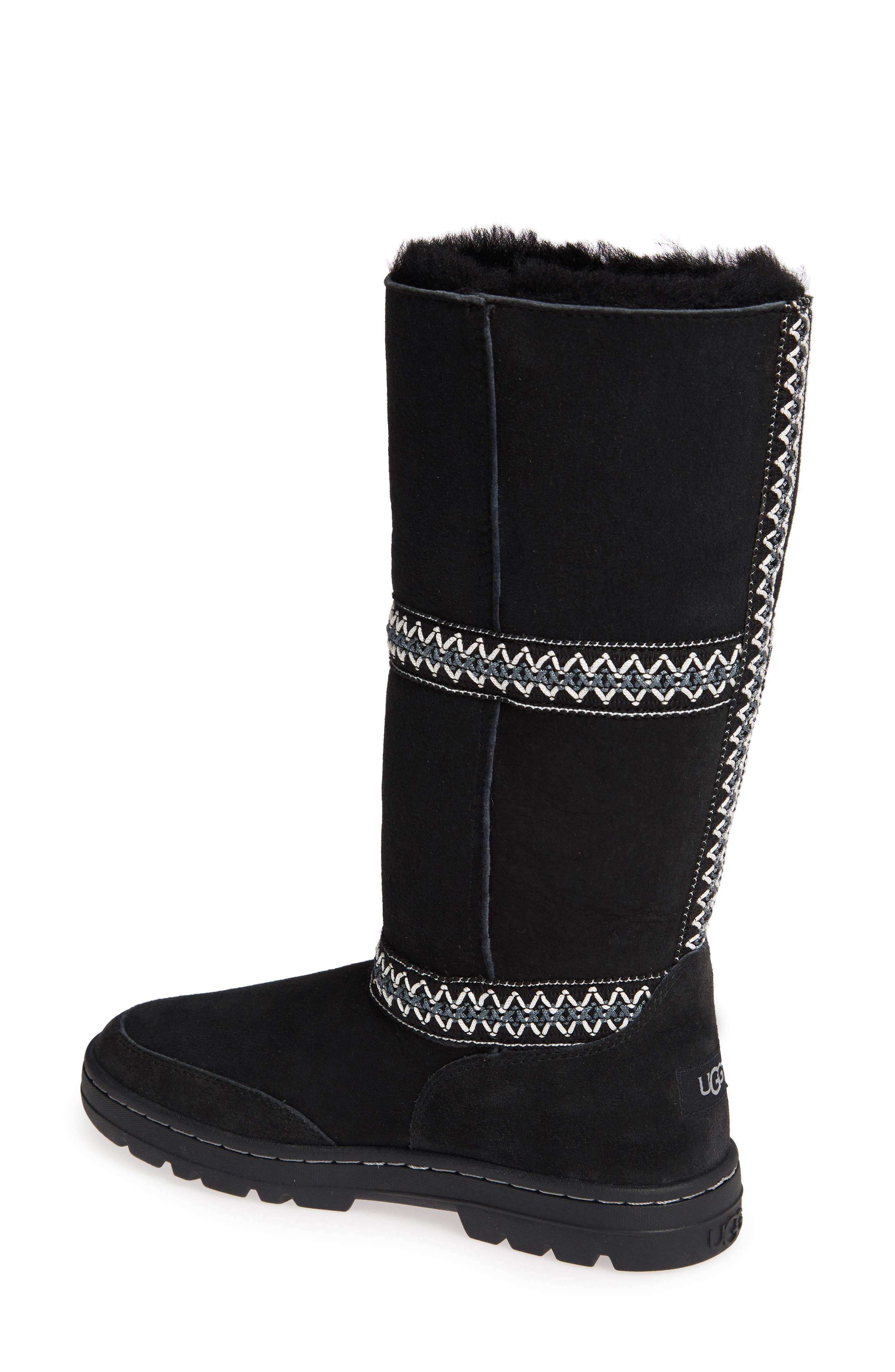 Revival Genuine Shearling Boot, Alternate, color, BLACK