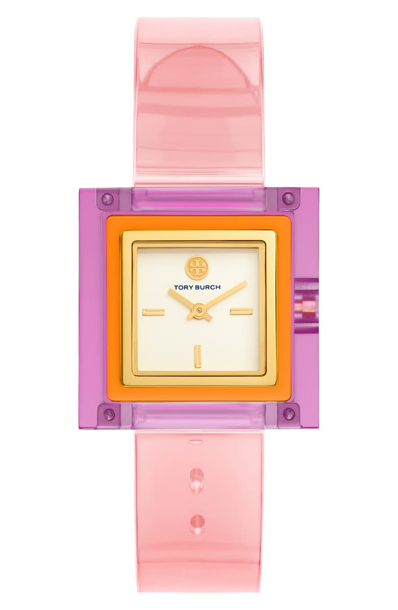 Tory Burch Sedgwick Square Watch, 33mm, Main, color, 
