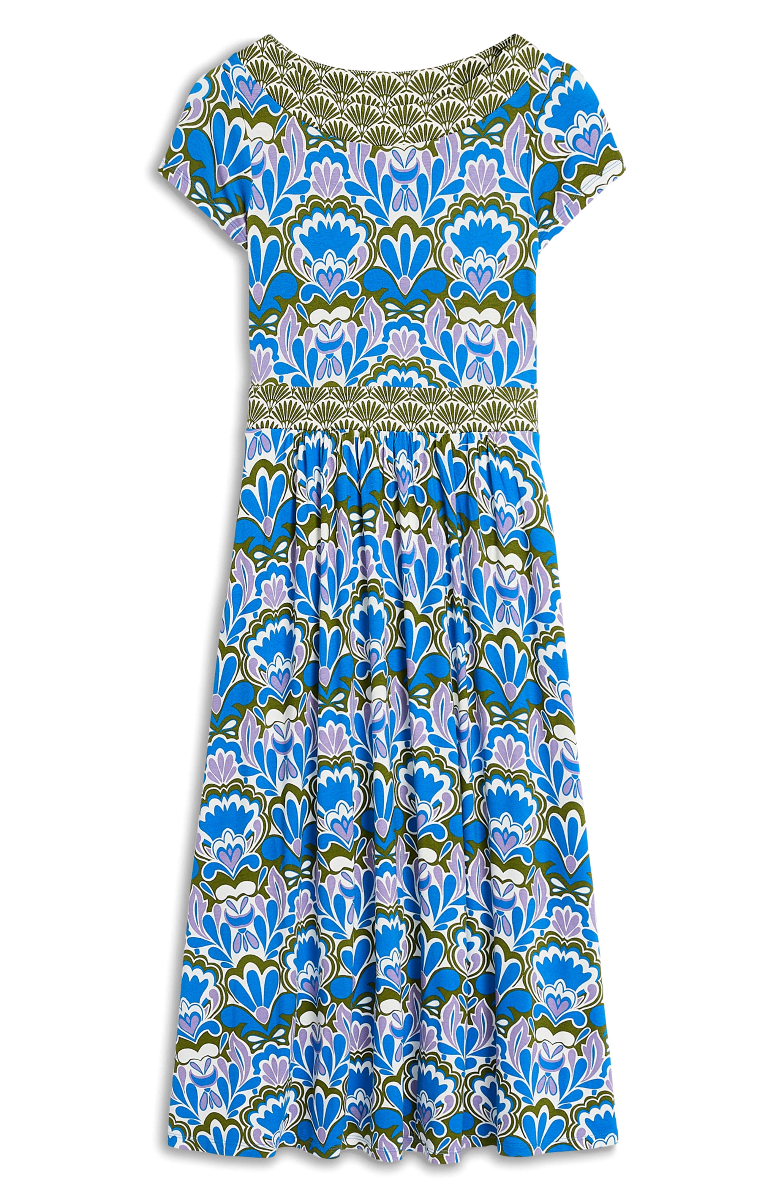 Boden Melanie Print Jersey Midi Dress