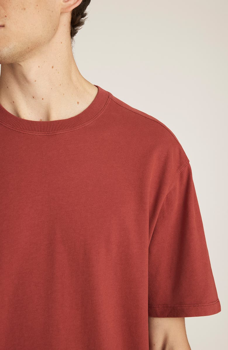Mavi Jeans Short Sleeve Cotton T-Shirt, Alternate, color, Barn Red