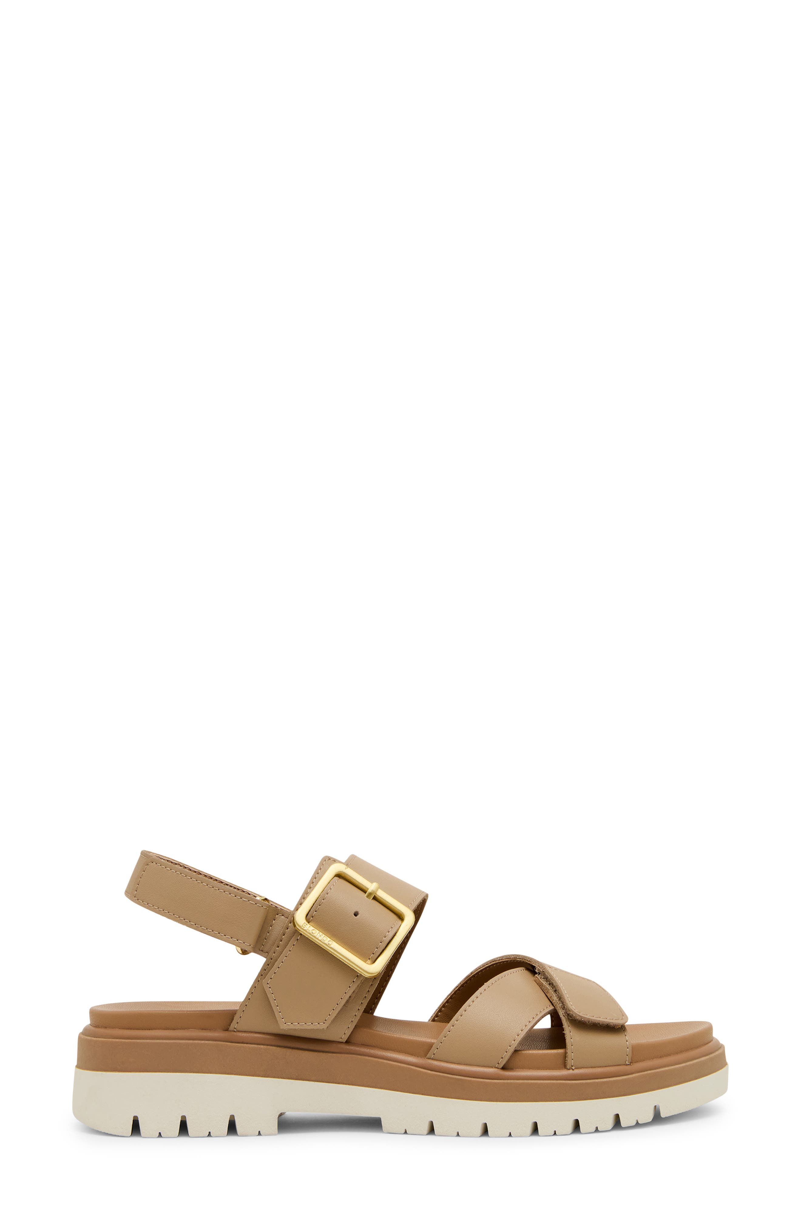 Beau Sandal, Alternate, color, ALMOND LEATHER