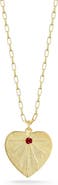 SPHERA MILANO 14K Gold Plated Sterling Silver Heart Pendant Necklace