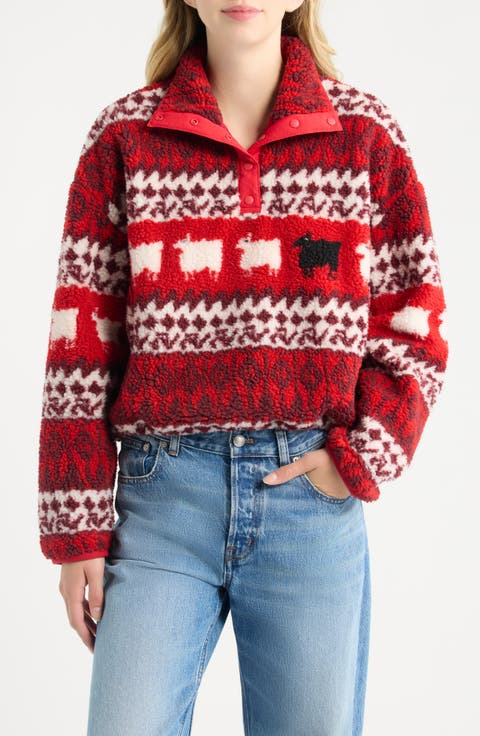 Sheep Cropped High Pile Fleece Pullover