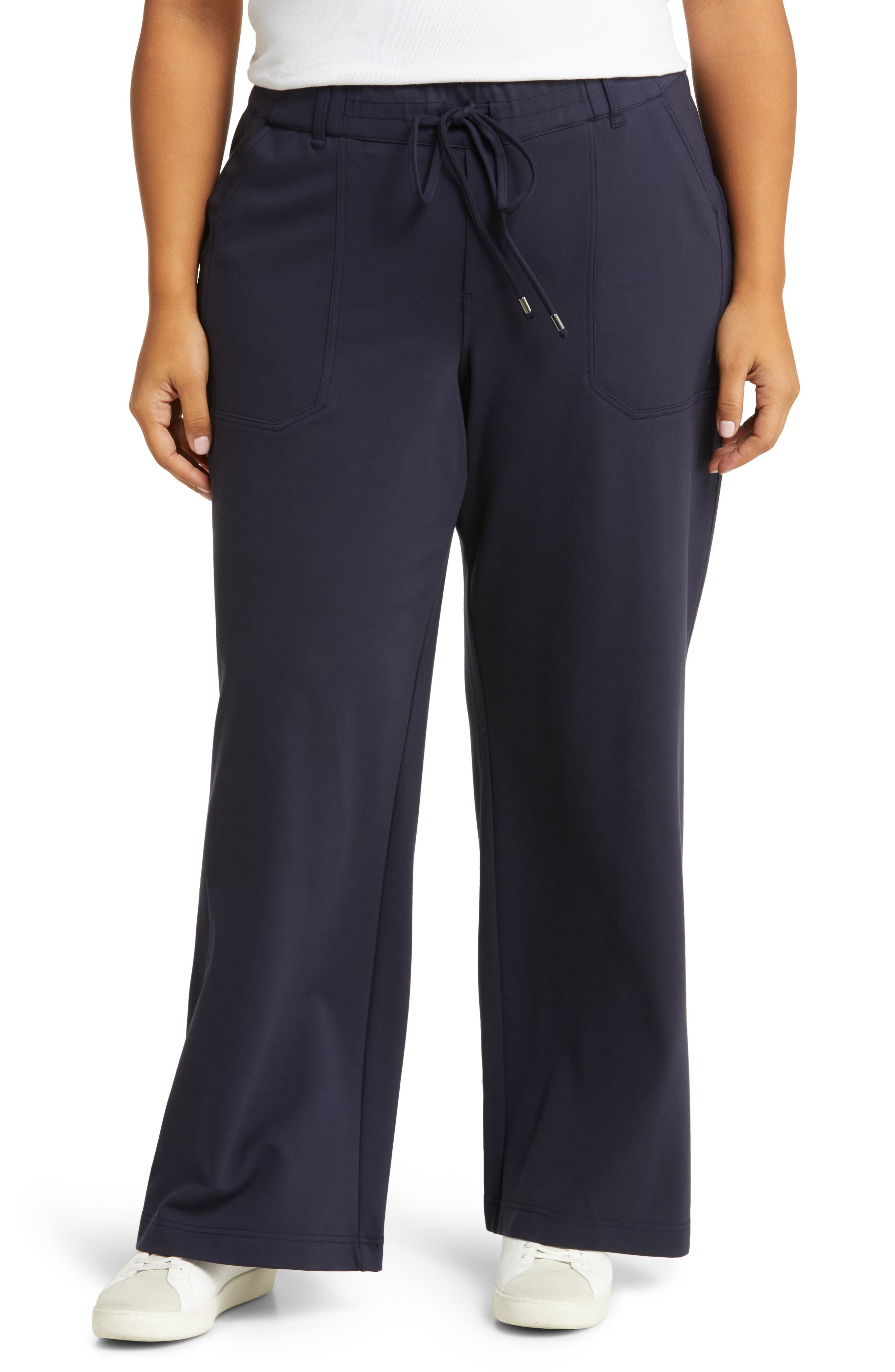 Leisure Drawstring Knit Pants
