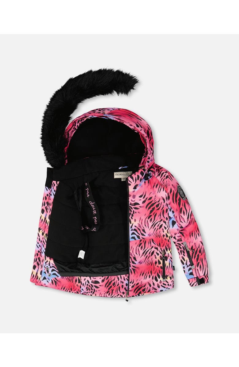 Deux par Deux Girl Two-Piece Play Snowsuit with Jacket and Solid Pant, Main, color, Black