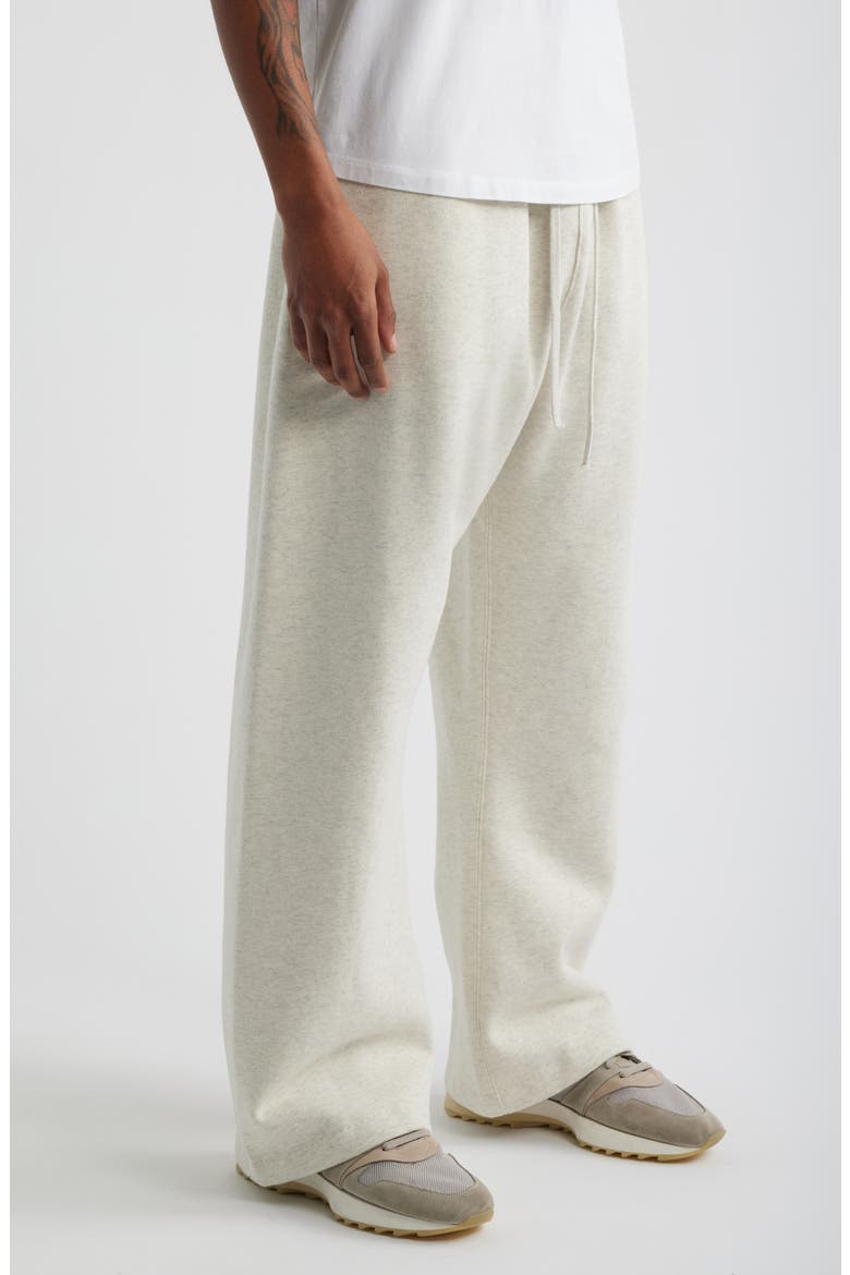 Signature Flare Sweatpants, Alternate, color, CONCRETE/DARK CONCRETE HEATHER