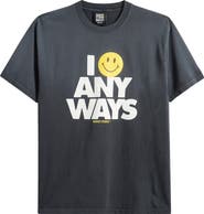 MARKET SMILEY® Smile Anyways Cotton Graphic T-Shirt