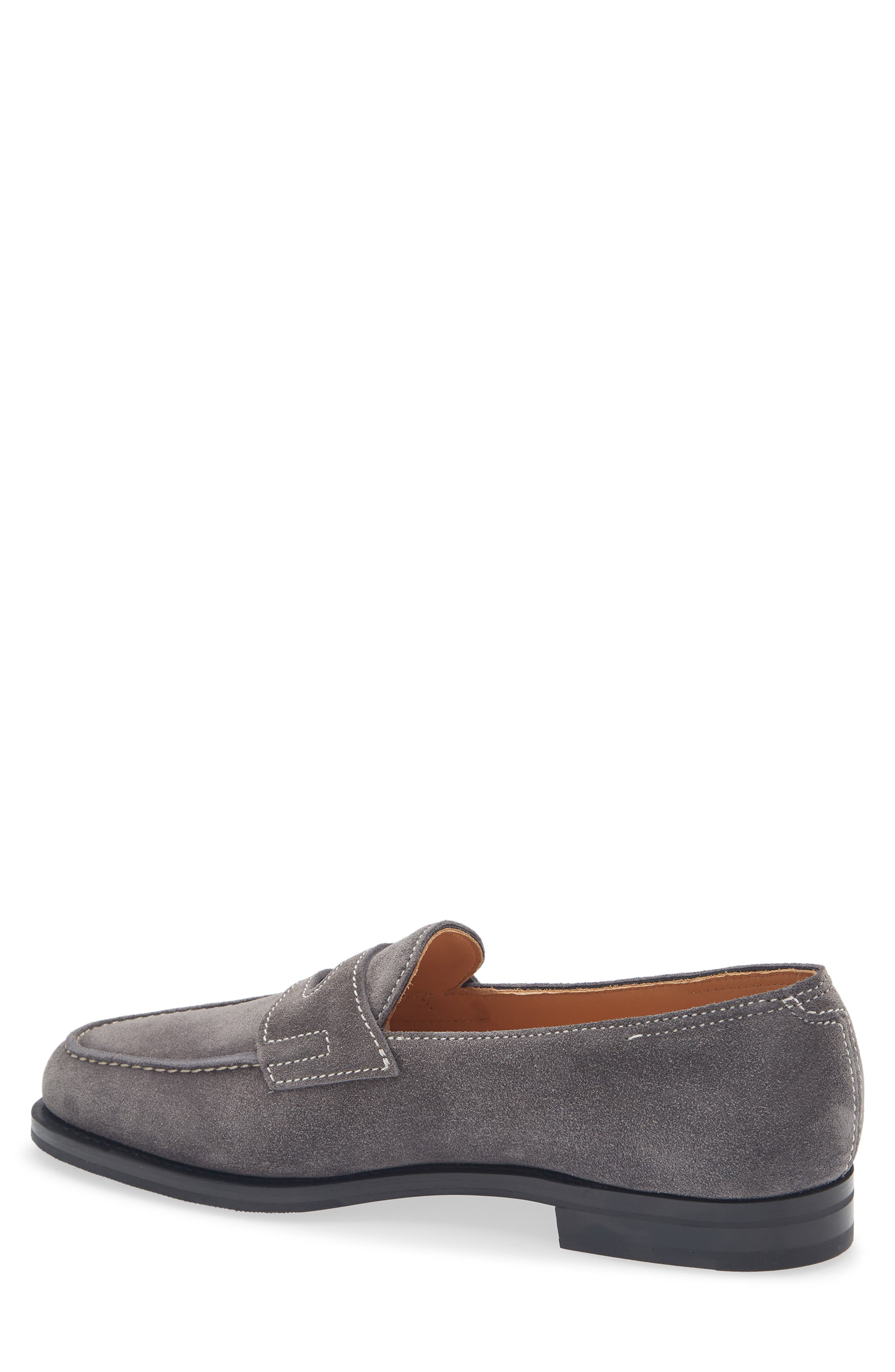 John Lobb Lopez Penny Loafer, Alternate, color, Carbon