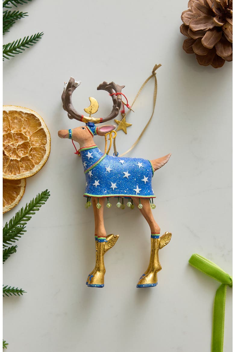 Patience Brewster Dash Away Comet Ornament, Alternate, color, BLUE