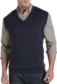 Harbor Bay by DXL Big & Tall V-Neck Sweater Vest