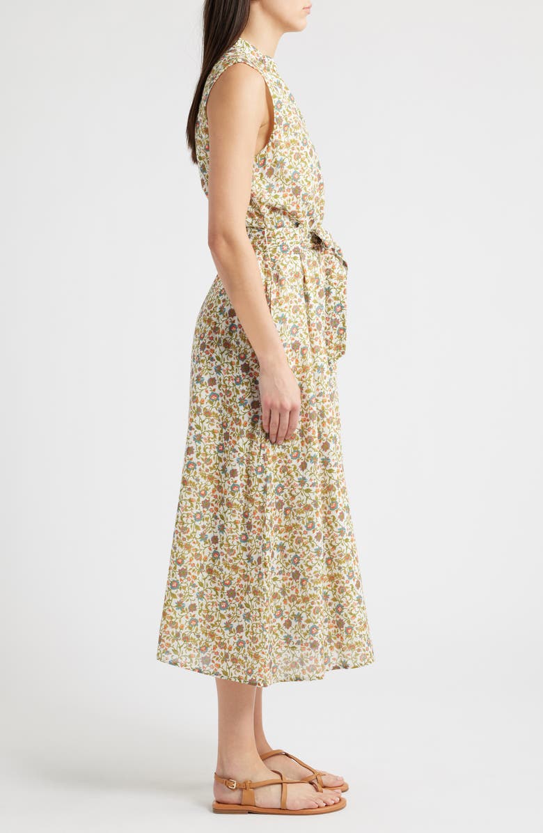 Cleobella Cheyenne Floral Organic Cotton Midi Shirtdress, Alternate, color, Viti Flora Print