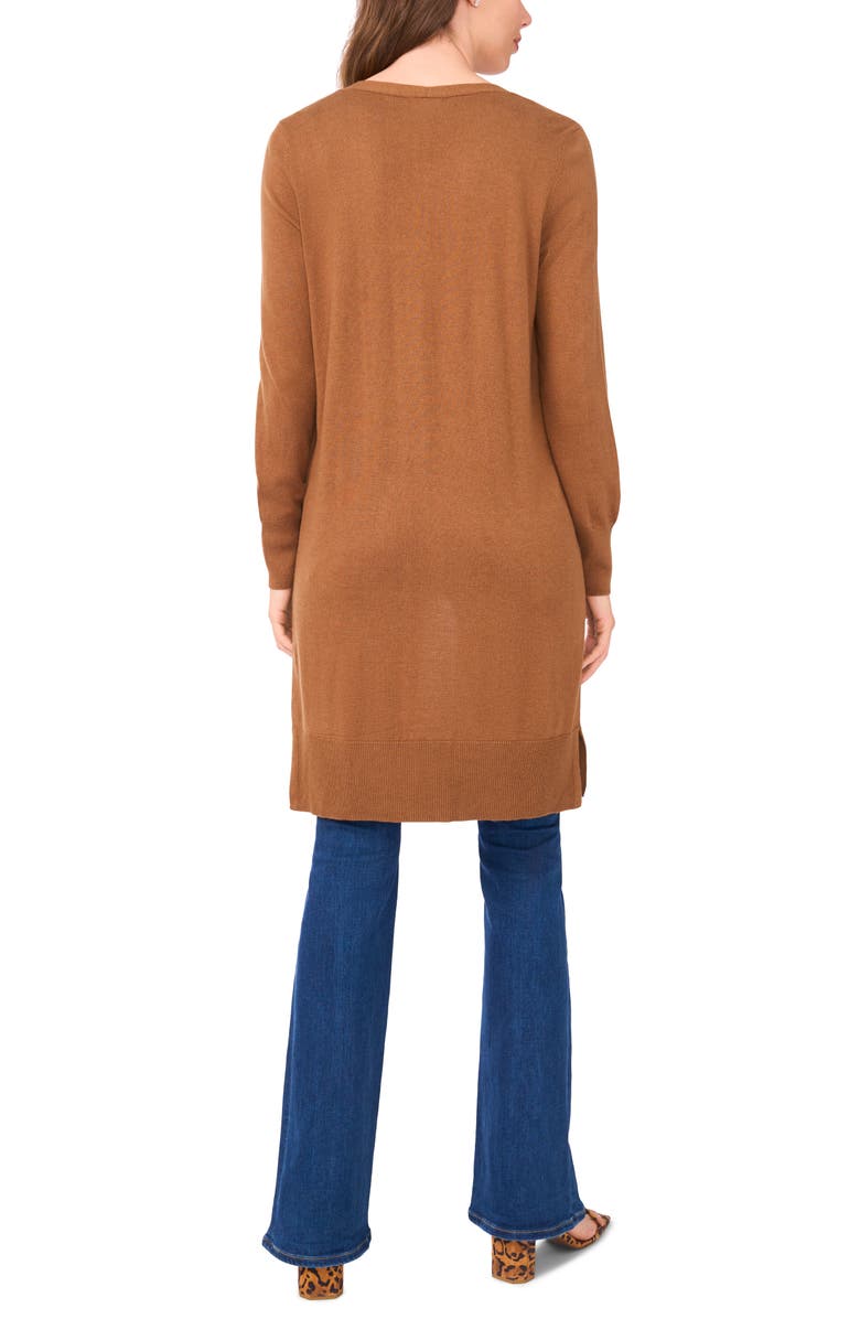Halogen<sup>®</sup> Open Front Longline Cardigan, Alternate, color, Rich Cognac