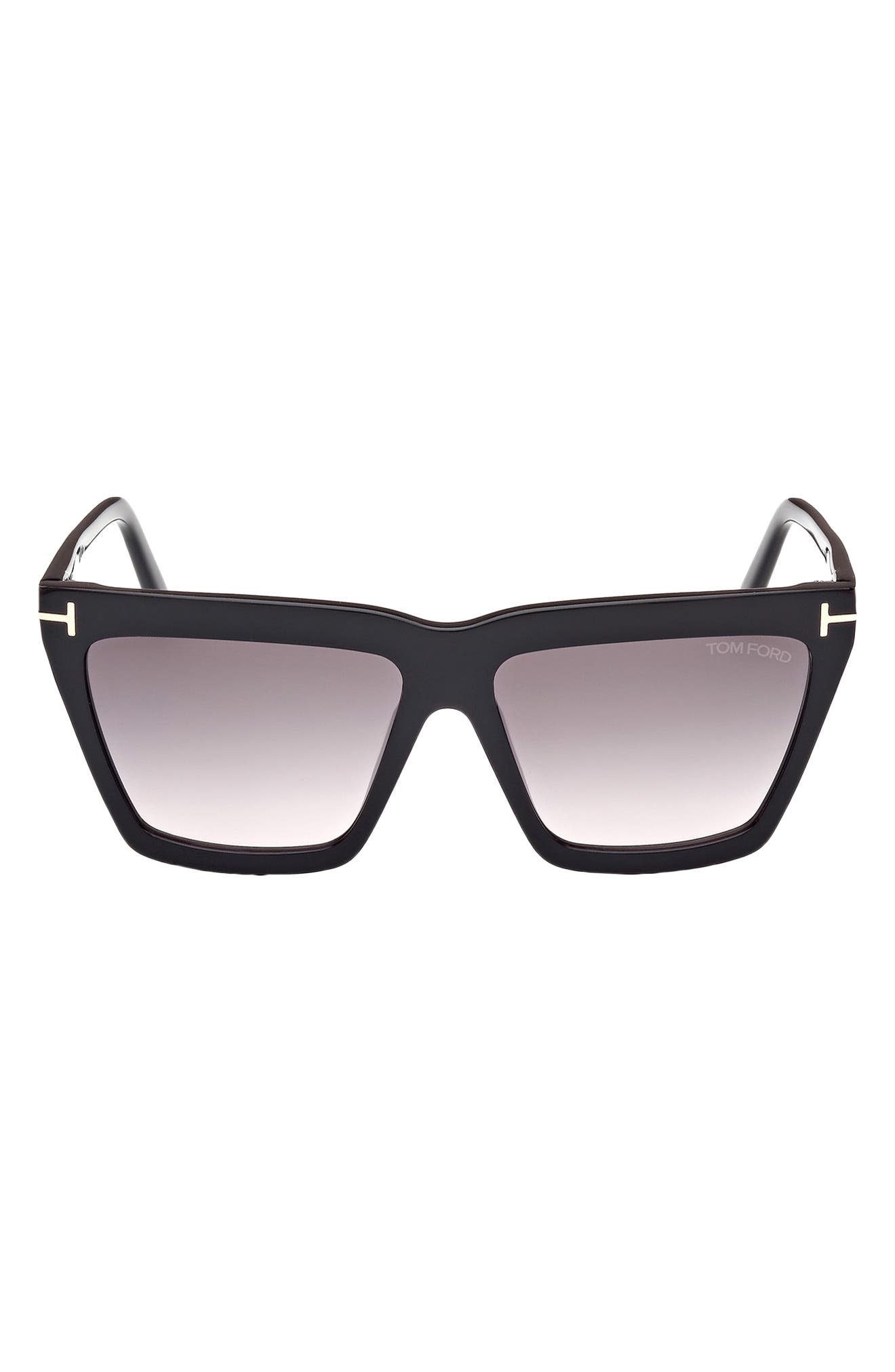 TOM FORD Eden 56mm Gradient Geometric Sunglasses
