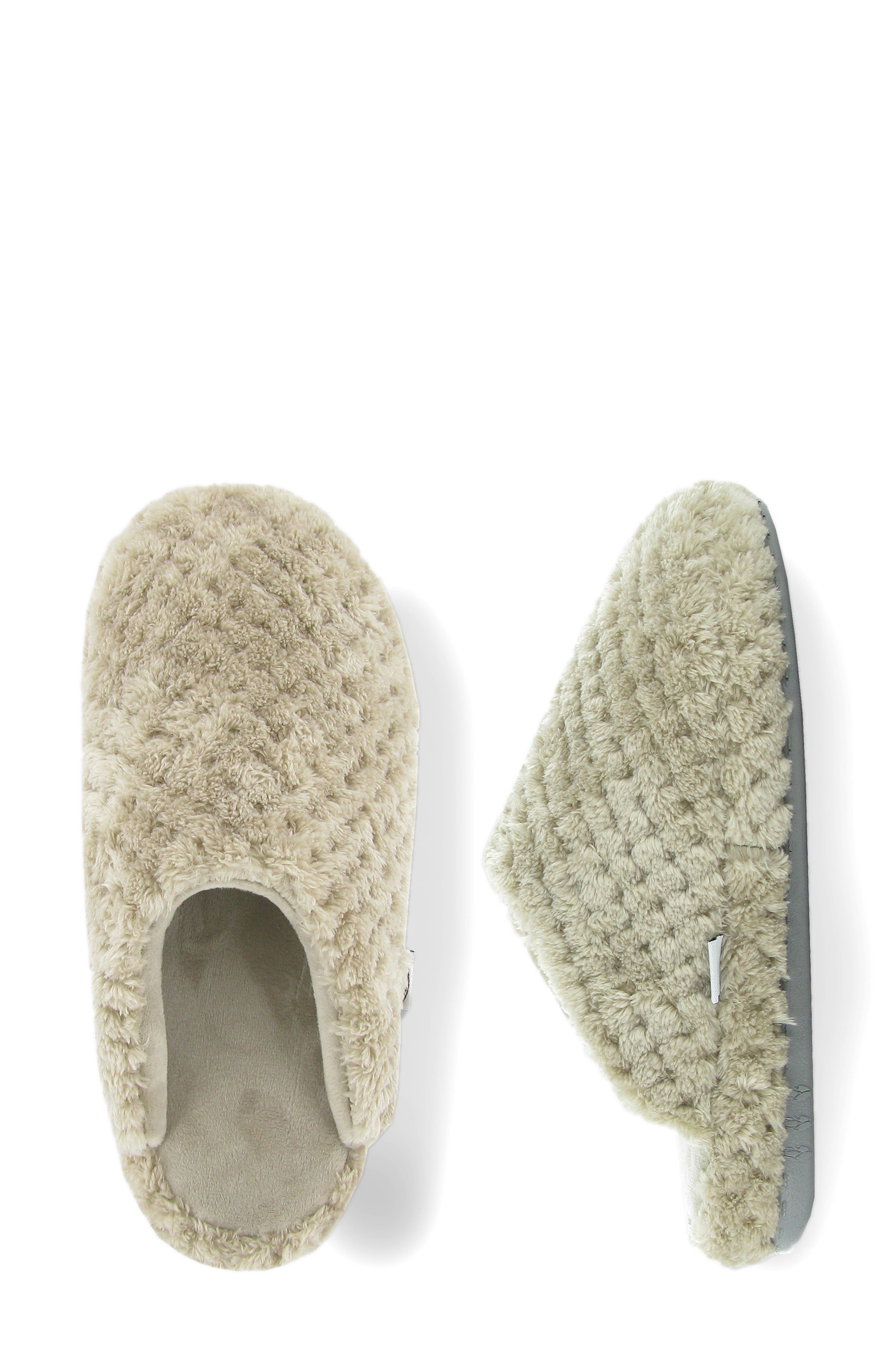Unwind Quilted Slipper, Alternate, color, BEIGE
