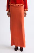 Colleen Allen Silk Habotai Maxi Slip Skirt