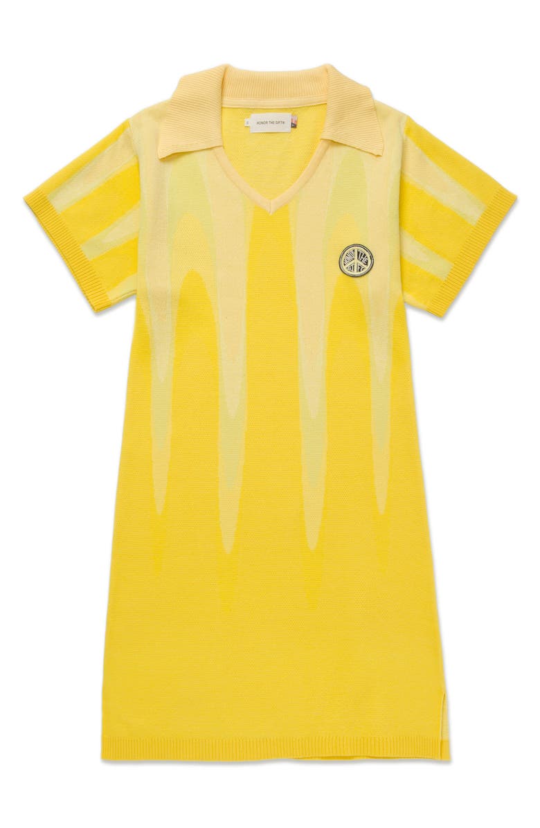 HONOR THE GIFT Short Sleeve Polo Dress, Alternate, color, Yellow