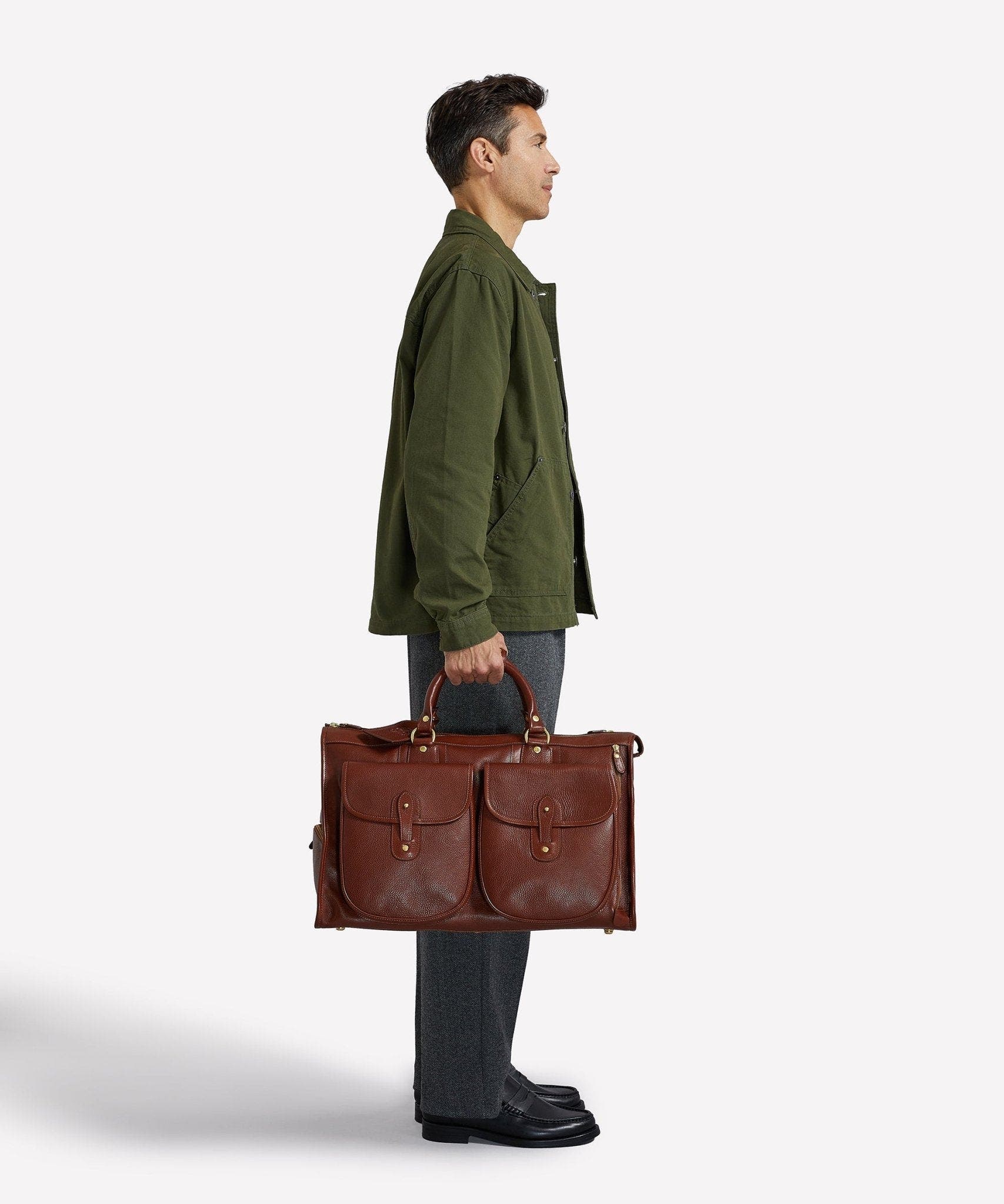 Express No. 2, Alternate, color, Vintage Chestnut Leather