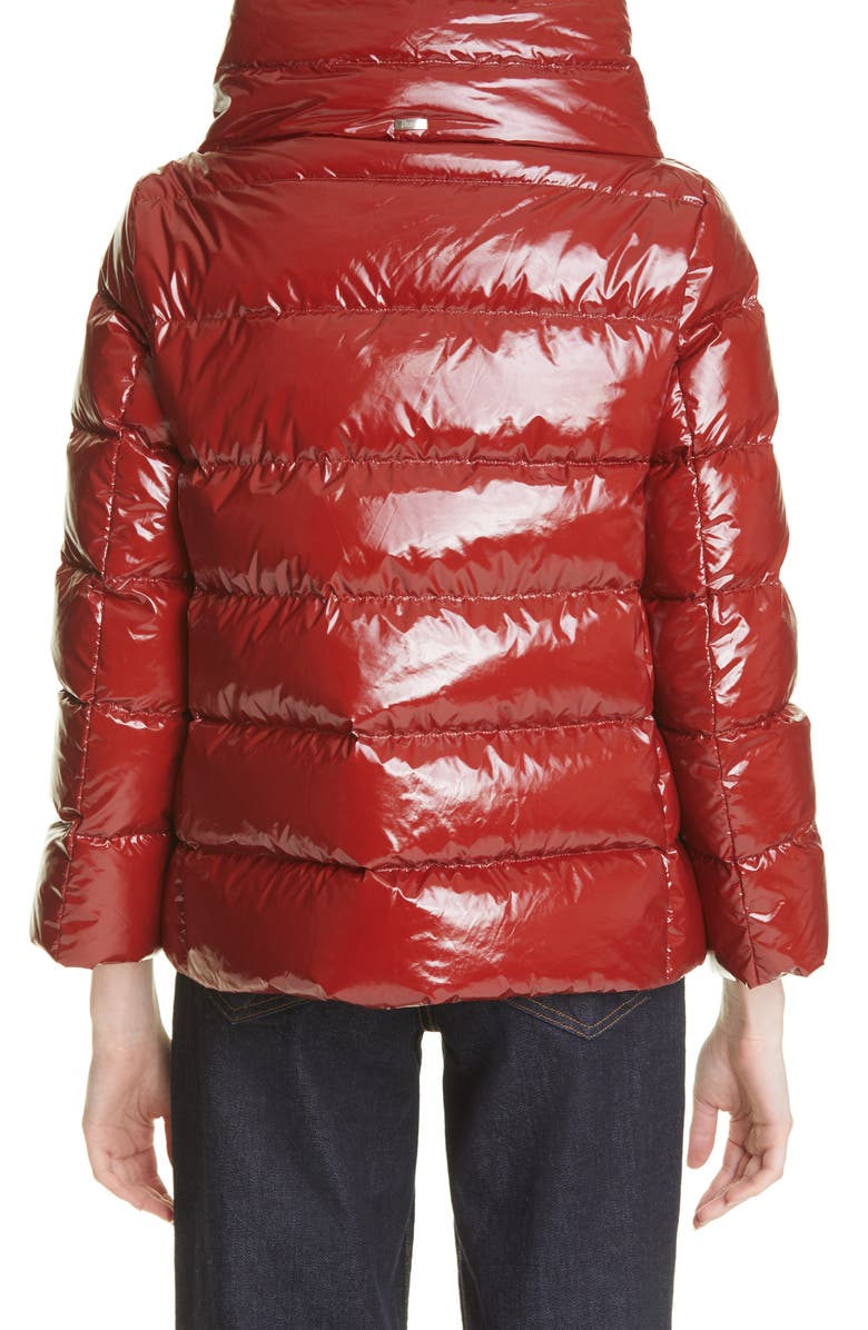 Herno Lacquered Nylon Down Puffer Jacket, Alternate, color,