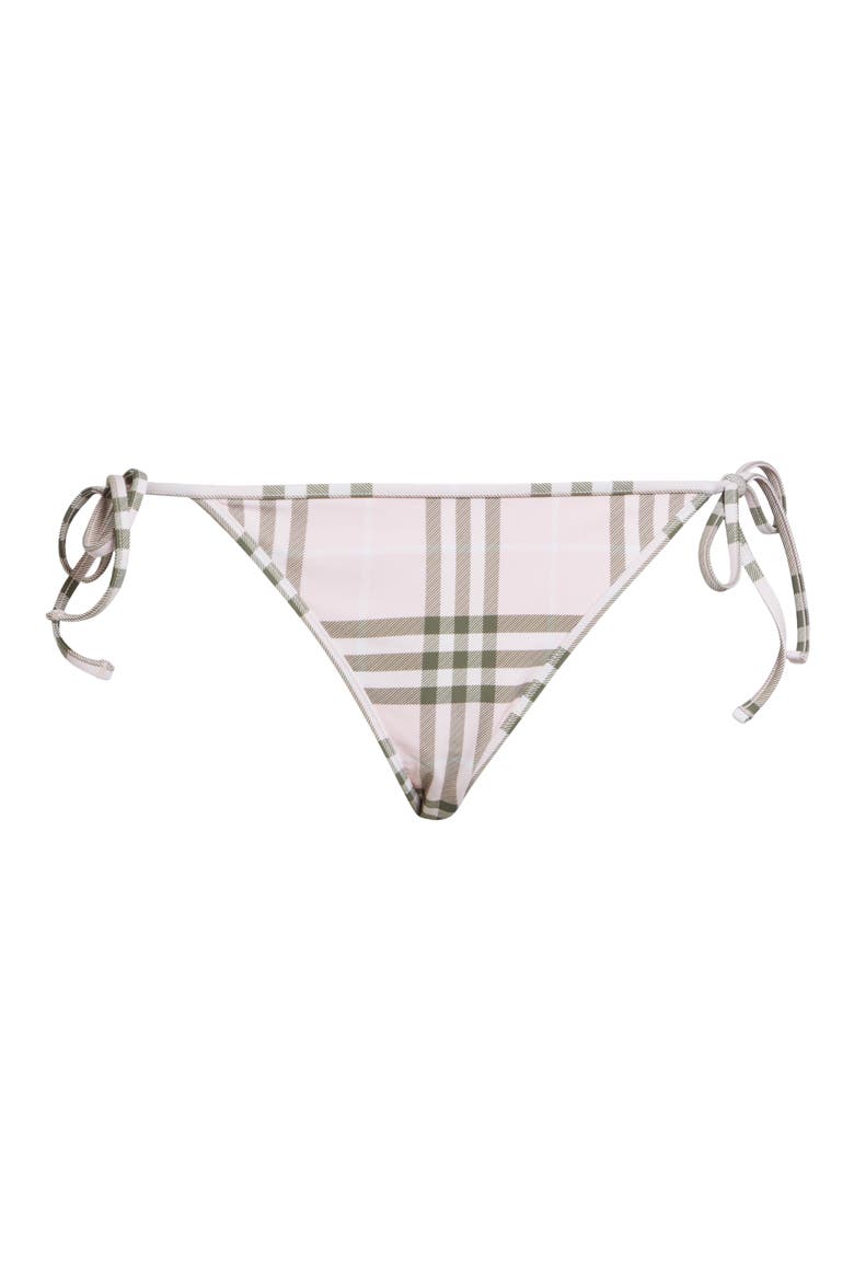 Sadie Check String Bikini Bottoms, Alternate, color, MALLOW PINK IP CHECK