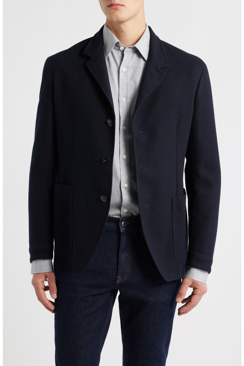 Nuvola Regular Fit Wool Blend Sport Coat, Main, color, NAVY
